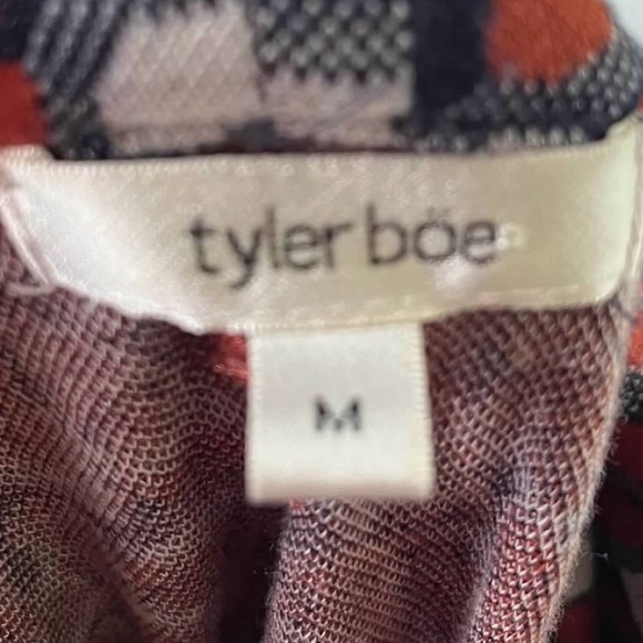 Tyler Boe Geometric Print Cowl Neck Tunic Sweater Dress – Size Medium - Picture 8 of 9